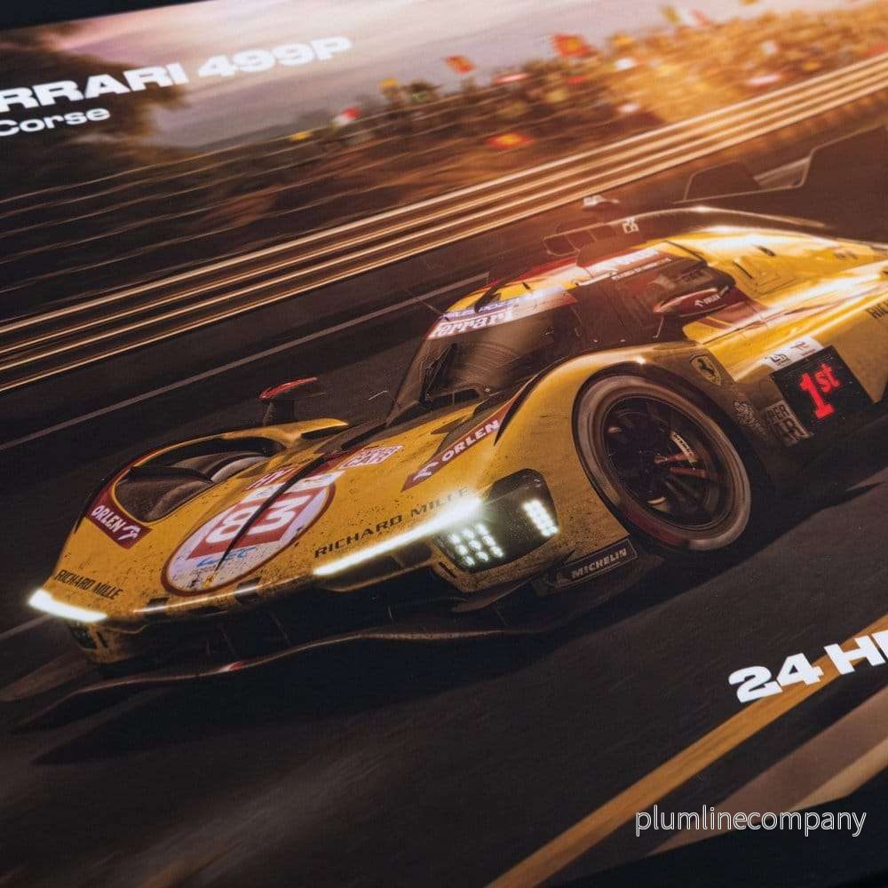 Ferrari AF Corse pussel 499P 24 Heures du Mans 2025 Winner (1000 bitar) 48 x 68 cm - Bild 3
