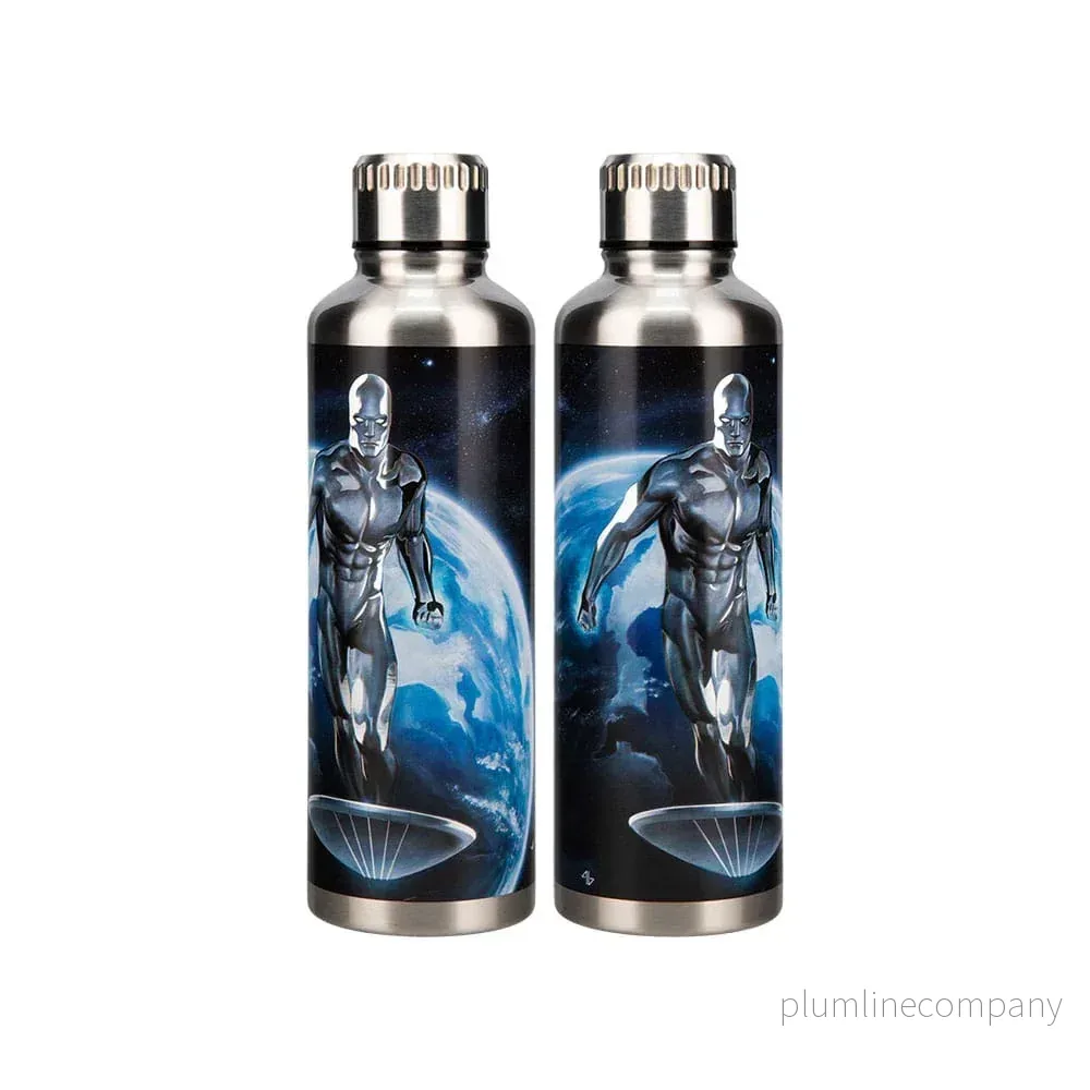 Fantastiska Fyra Metal Vattenflaska Silver Surfer Fantastiska Fyra Metal Vattenflaska Silver Surfer