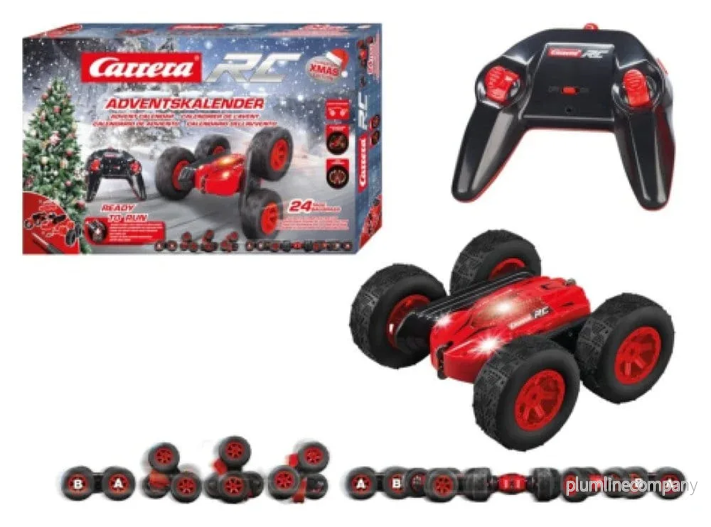 Carrera RC Adventskalender Stuntbil X-Mas Turnator 16 cm Carrera RC Adventskalender Stuntbil X-Mas Turnator 16 cm