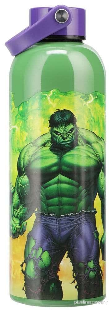 Marvel Universe vattenflaska i metall Hulk med bärögla Marvel Universe vattenflaska i metall Hulk med bärögla