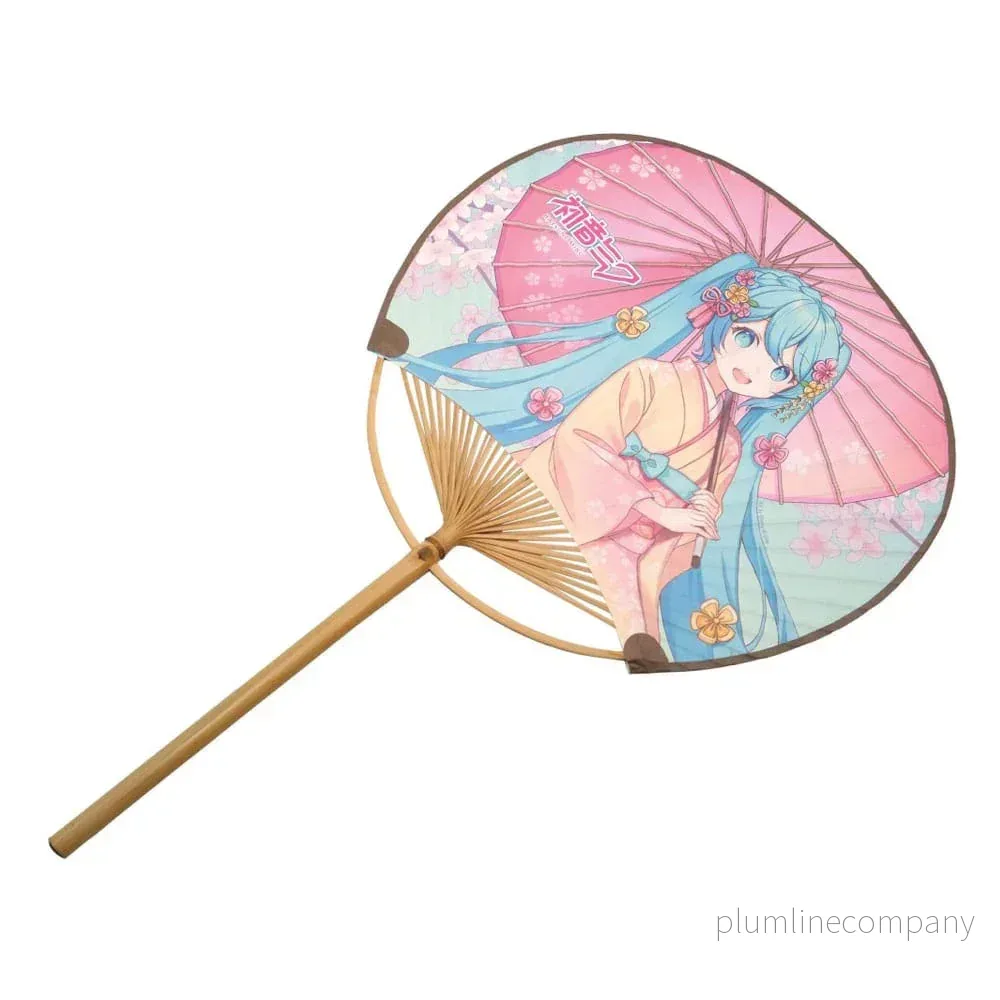 Hatsune Miku Non-Folding Uchiwa Fan Miku Kimono Hatsune Miku Non-Folding Uchiwa Fan Miku Kimono