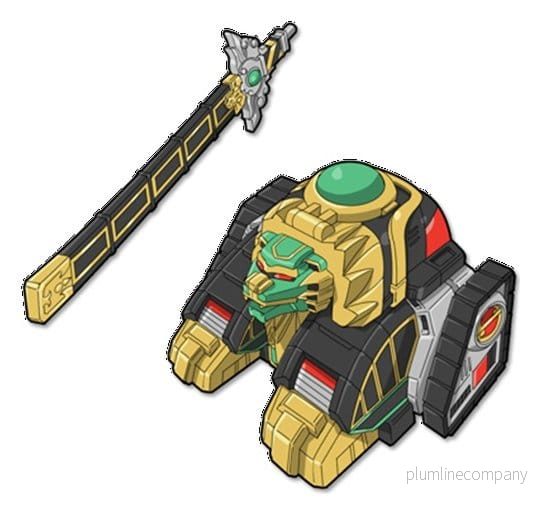 Mighty Morphin Power Rangers Thunderzord Actionfigur Lejon - Bild 2