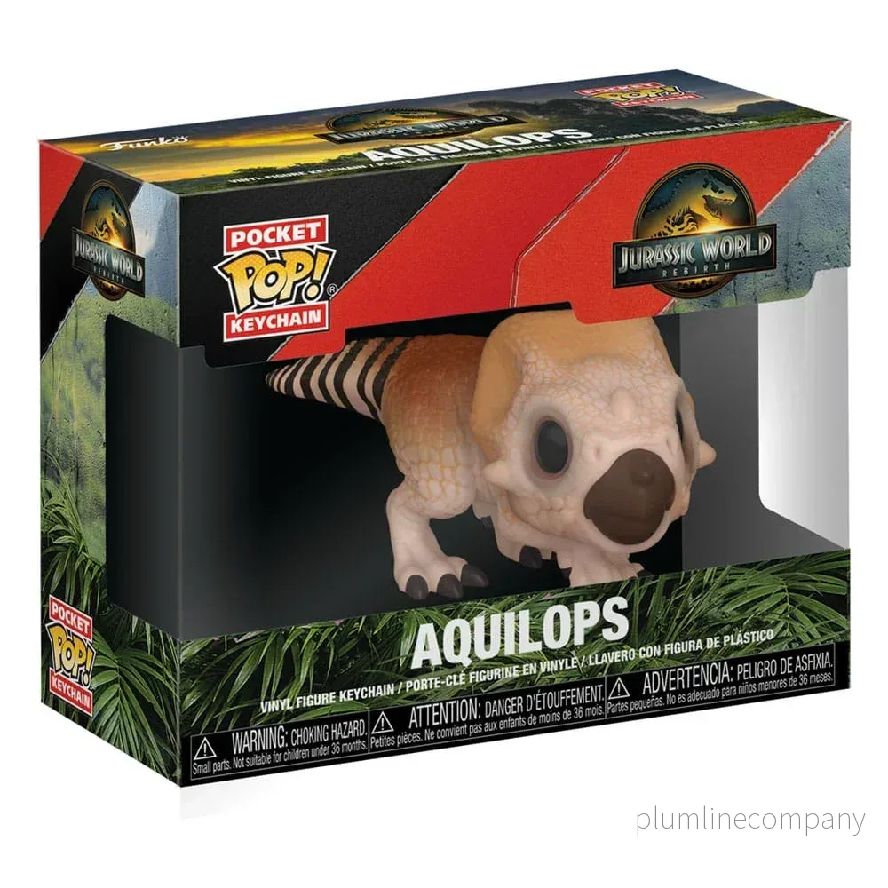 Jurassic World Rebirth Pocket POP! Vinyl Nyckelringar 4 cm Aquilops Display (12) - Bild 3