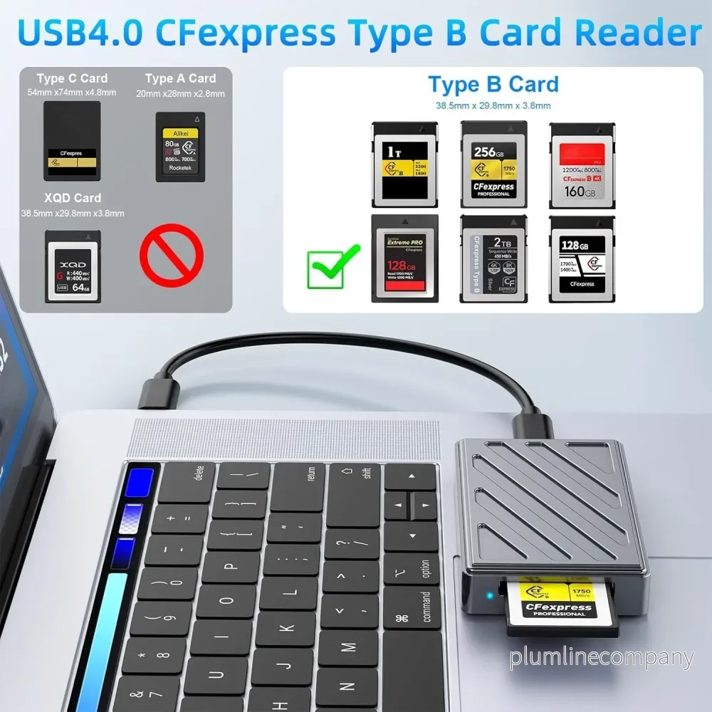 NÖRDIC USB-C, USB4.0 Kortläsare CFexpress Type B - Bild 3