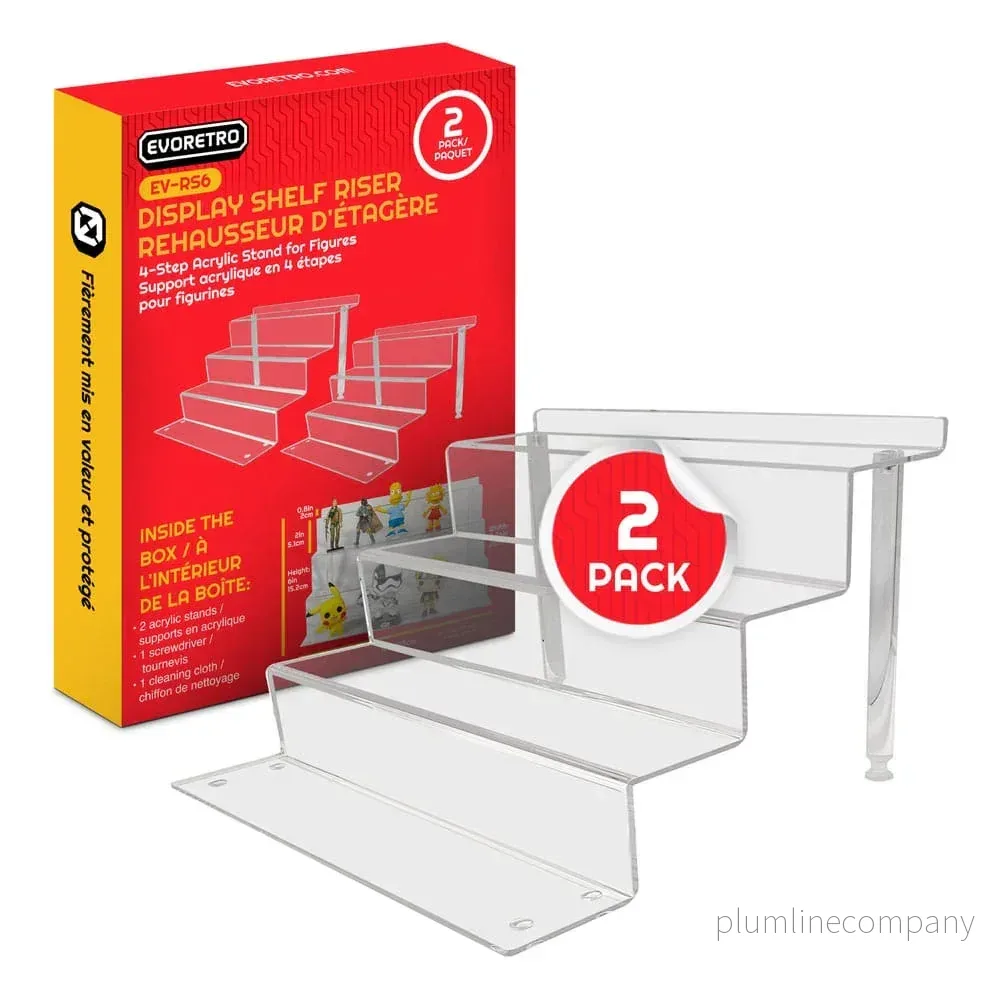 Evoretro Acrylic Shelf Riser 2-Pack RS6 - Bild 2