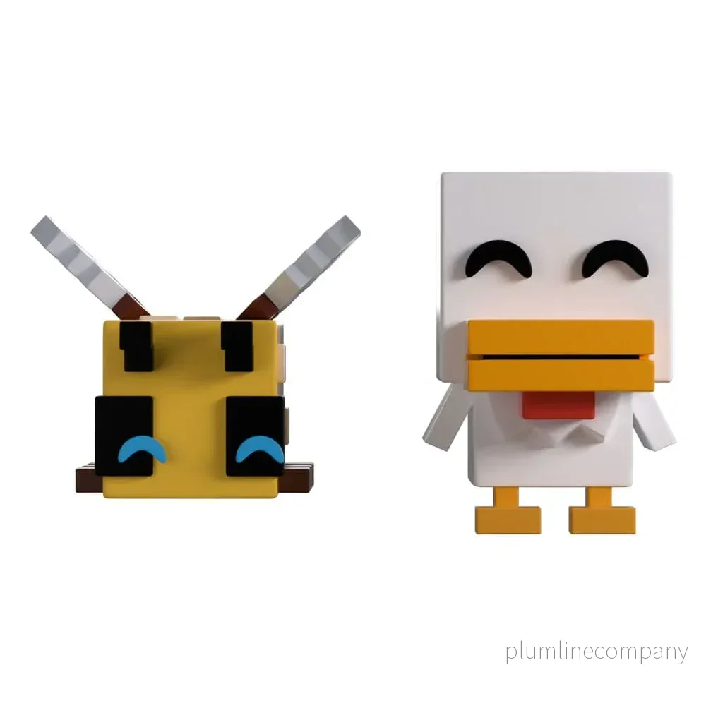 Minecraft Figurer Bee och Chicken Monitor Buddiez