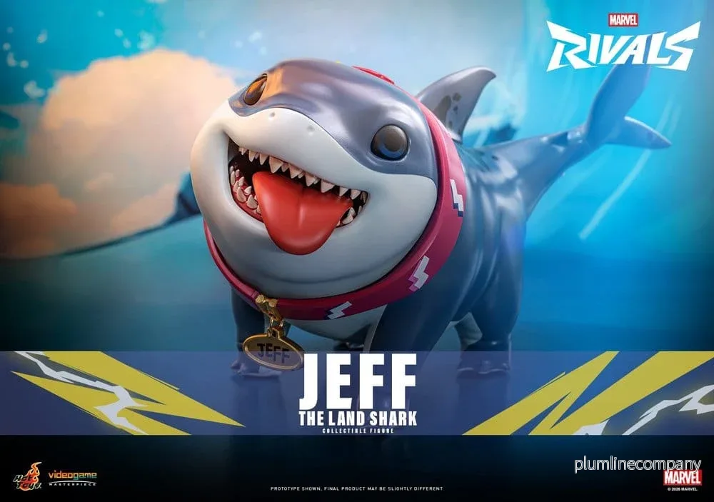Marvel Rivals Videospel Mästerverk Serie Actionfigur Jeff the Land Shark 11 cm - Bild 3