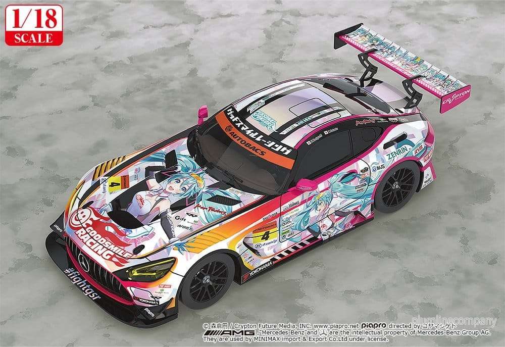 Hatsune Miku GT Project Vehicle 1/18 Good Smile Hatsune Miku AMG 2021 SUPER GT 100th Race Commemorative Ver. 26 cm - Bild 2