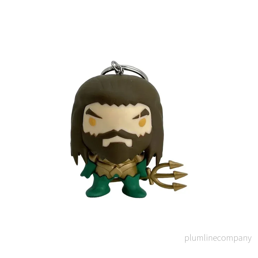 Aquaman Nyckelring Chibi 12 cm – Detaljerad och Handmålad - Bild 2