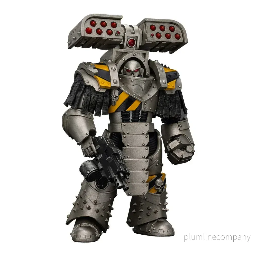 Warhammer The Horus Heresy Action Figur 1/18 lron Warriors Tyrant Siege Terminator med Rakettub Warhammer The Horus Heresy Action Figur 1/18 lron Warriors Tyrant Siege Terminator med Rakettub