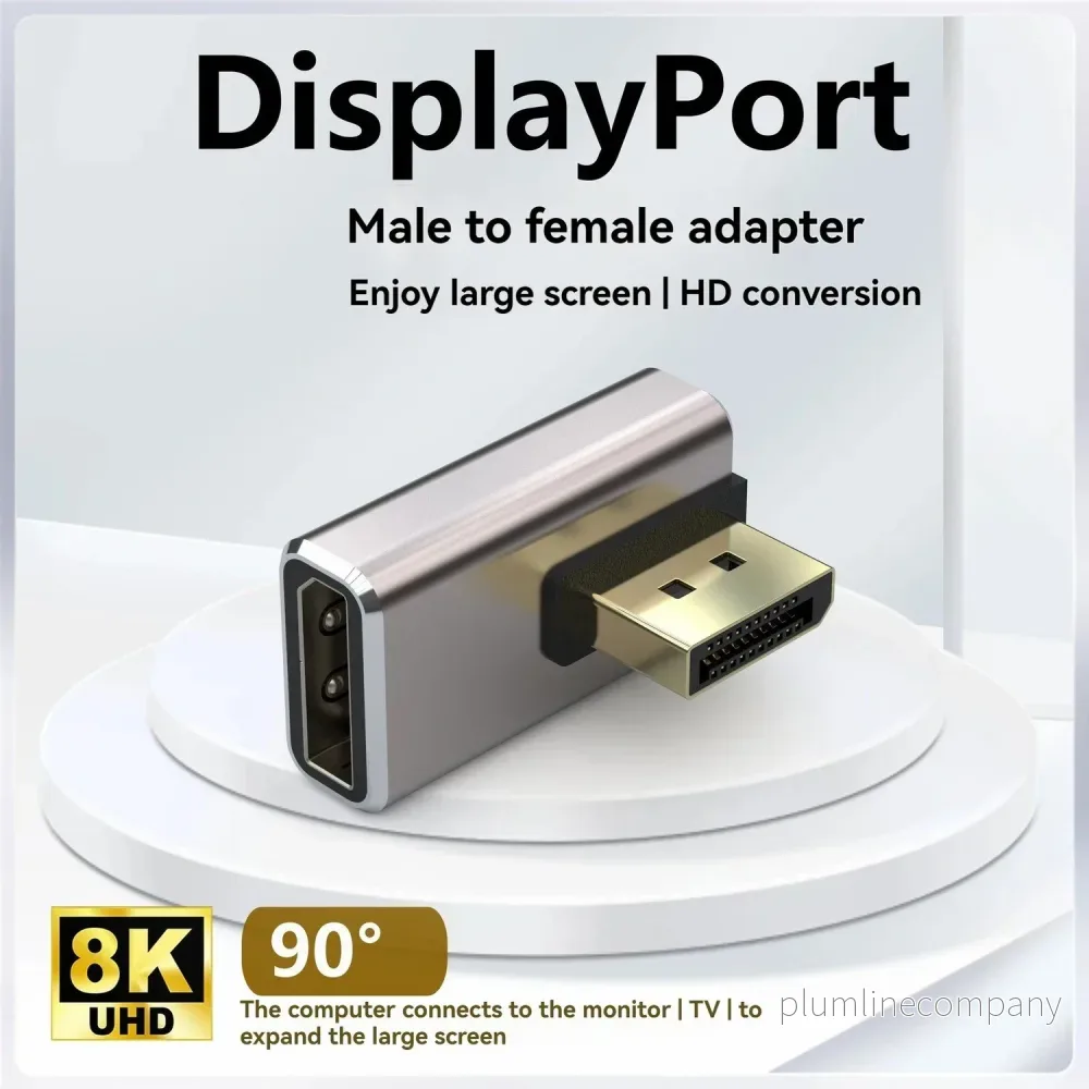 NÖRDIC Displayport-adapter hane till hona 8K60Hz 4K144/120/60Hz NÖRDIC Displayport-adapter hane till hona 8K60Hz 4K144/120/60Hz