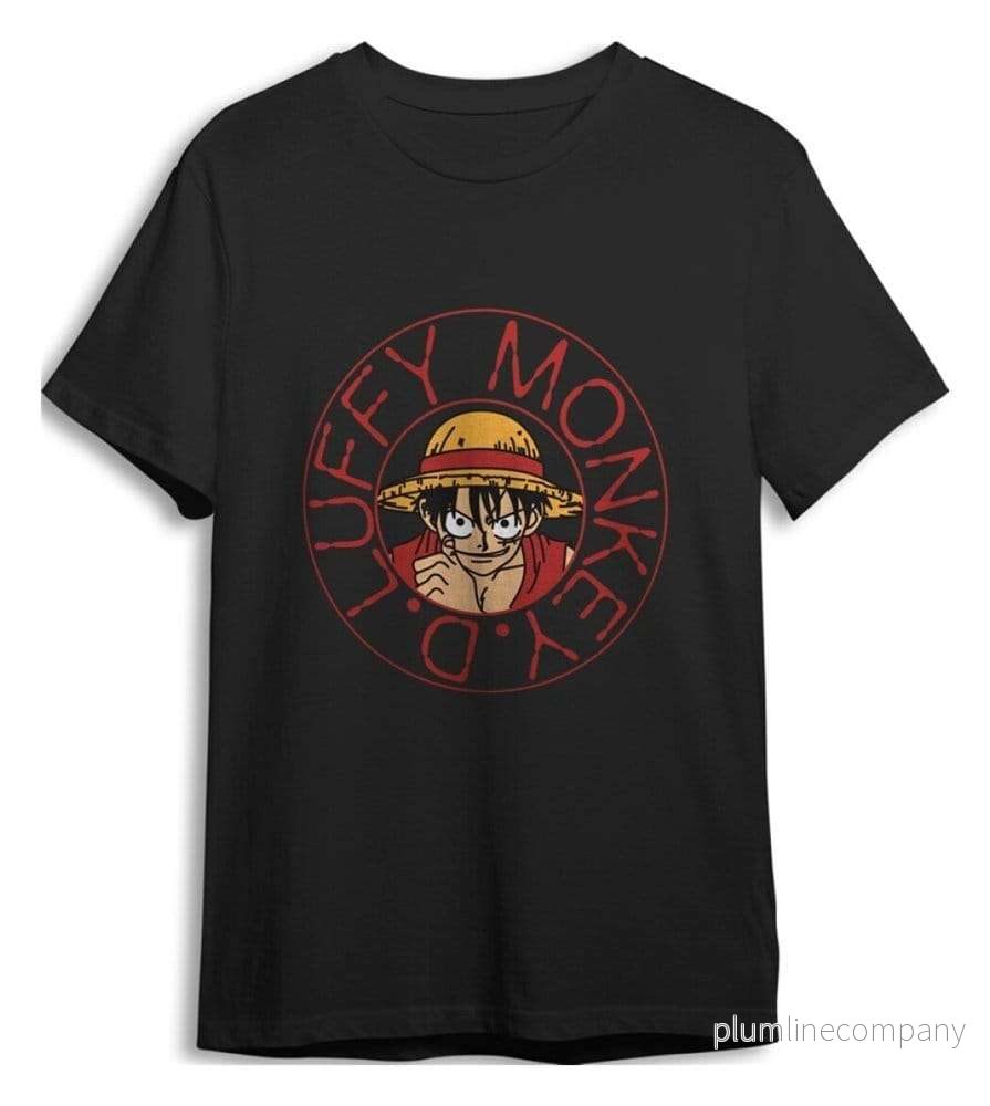 One Piece T-Shirt Monkey D. Luffy Svart