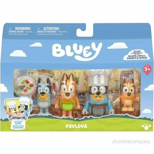 Bluey Låt Oss Leka Figur 4-pack Kock Pavlova - Bild 3