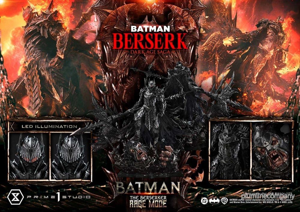DC Comics Ultimate Premium Masterline Series staty 1/4 Batman (Comics) Batman: The Berserker Rage Mode 82 cm - Bild 3