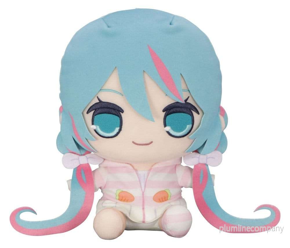 Hatsune Miku Kyurumaru stort gosedjur med kaninöron och huva, pyjamas, 28 cm Hatsune Miku Kyurumaru stort gosedjur med kaninöron och huva, pyjamas, 28 cm