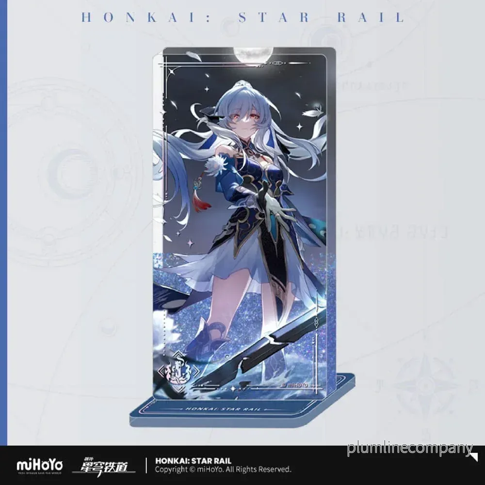 Honkai: Star Rail Ljus Cone Acryl Ornament med Glitter: Jingliu – I shall be my own Sword 15 cm