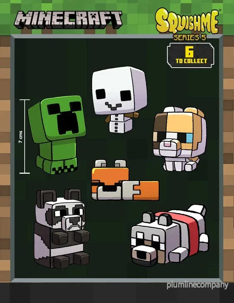 Minecraft Squishme Anti-Stress Figurer 7 cm Serie 5 Display (16) Minecraft Squishme Anti-Stress Figurer 7 cm Serie 5 Display (16)