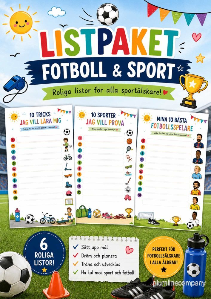 Listpaket – Fotboll & Sport Listpaket – Fotboll & Sport