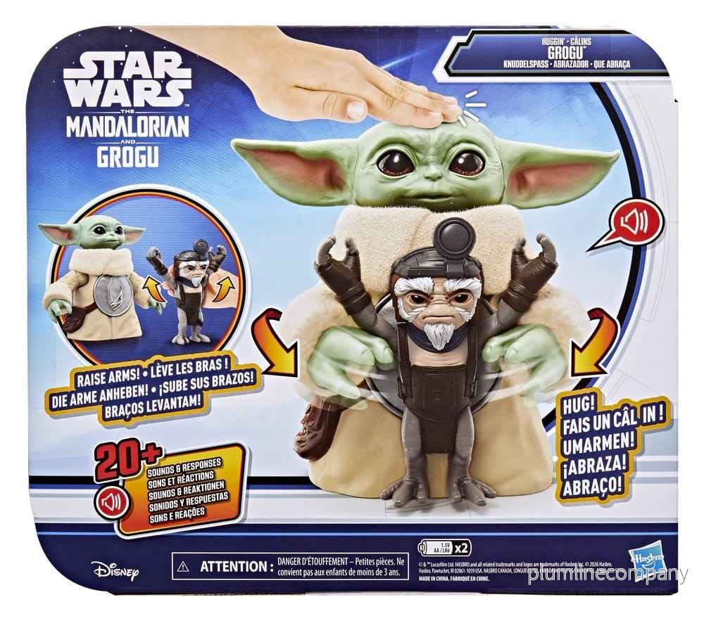 Star Wars: The Mandalorian & Grogu Elektronisk Actionfigur Huggin' Grogu & Anzellan 17 cm - Bild 2