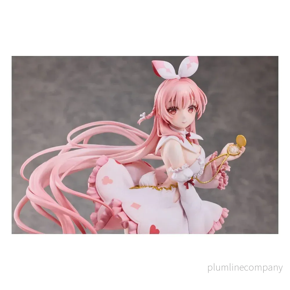 Original Karaktär PVC Figur 1/7 Vit Kanin Rosu Wonderland Ver. Illustrerad av Rosuuri Deluxe Edition 29 cm - Bild 3