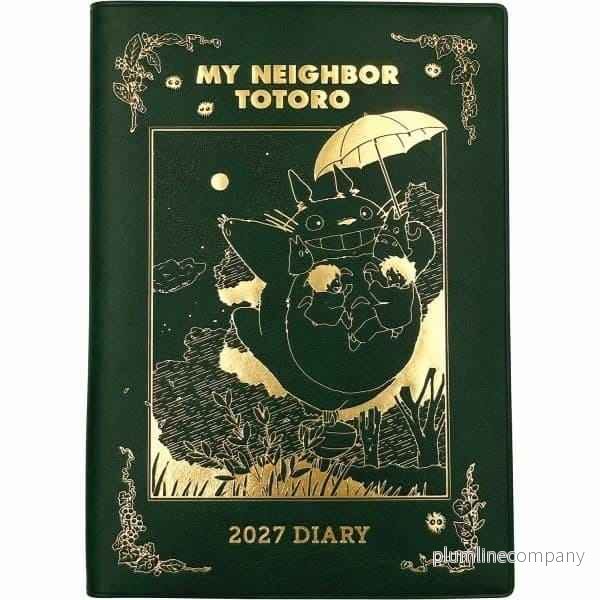 Min Granne Totoro Dagbok Totoro Snurra Topp Grön Guld Folie Min Granne Totoro Dagbok Totoro Snurra Topp Grön Guld Folie