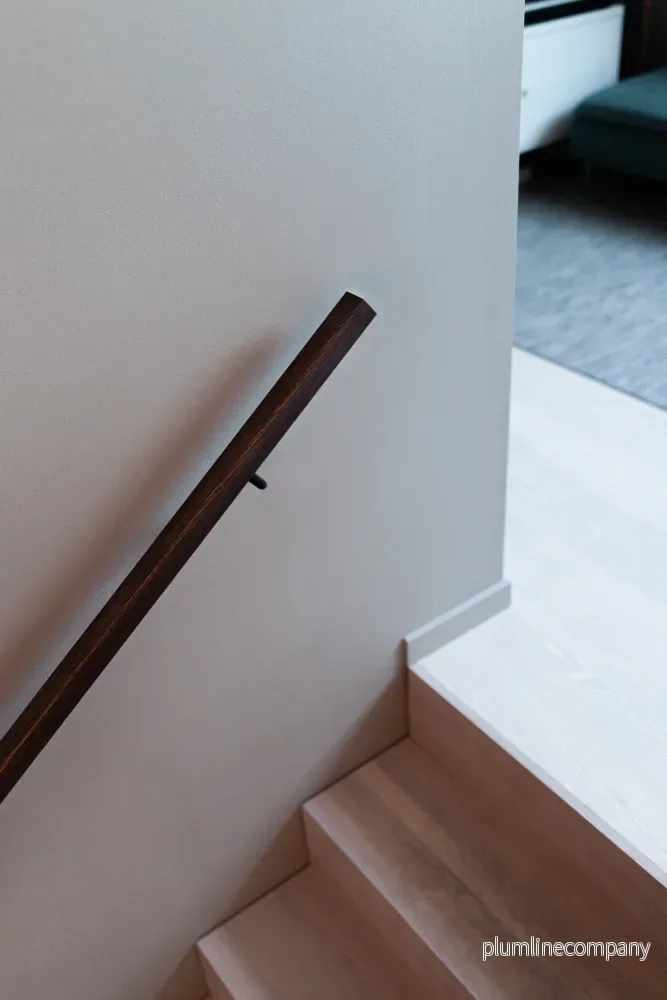 Fyrkantig designledstång i massiv ek - Bild 3