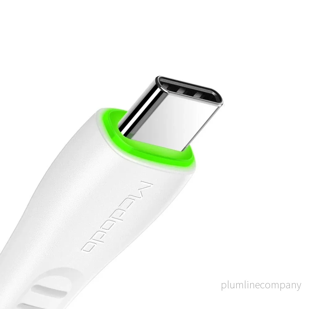 Mcdodo CA-6432 USB C to A 1,8m 3A QC3.0 laddning och synk med LED - Bild 2