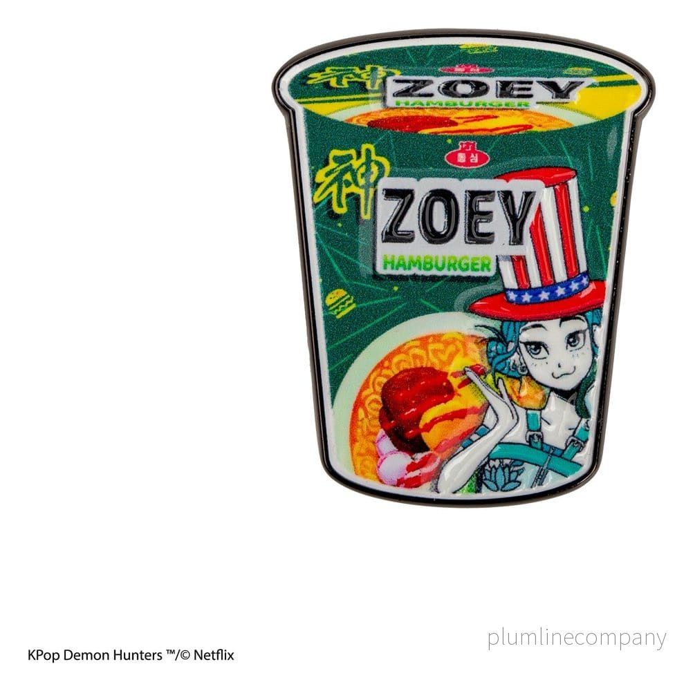 KPop Demon Hunters Pin med Zoey Hamburger Noodles - Bild 2