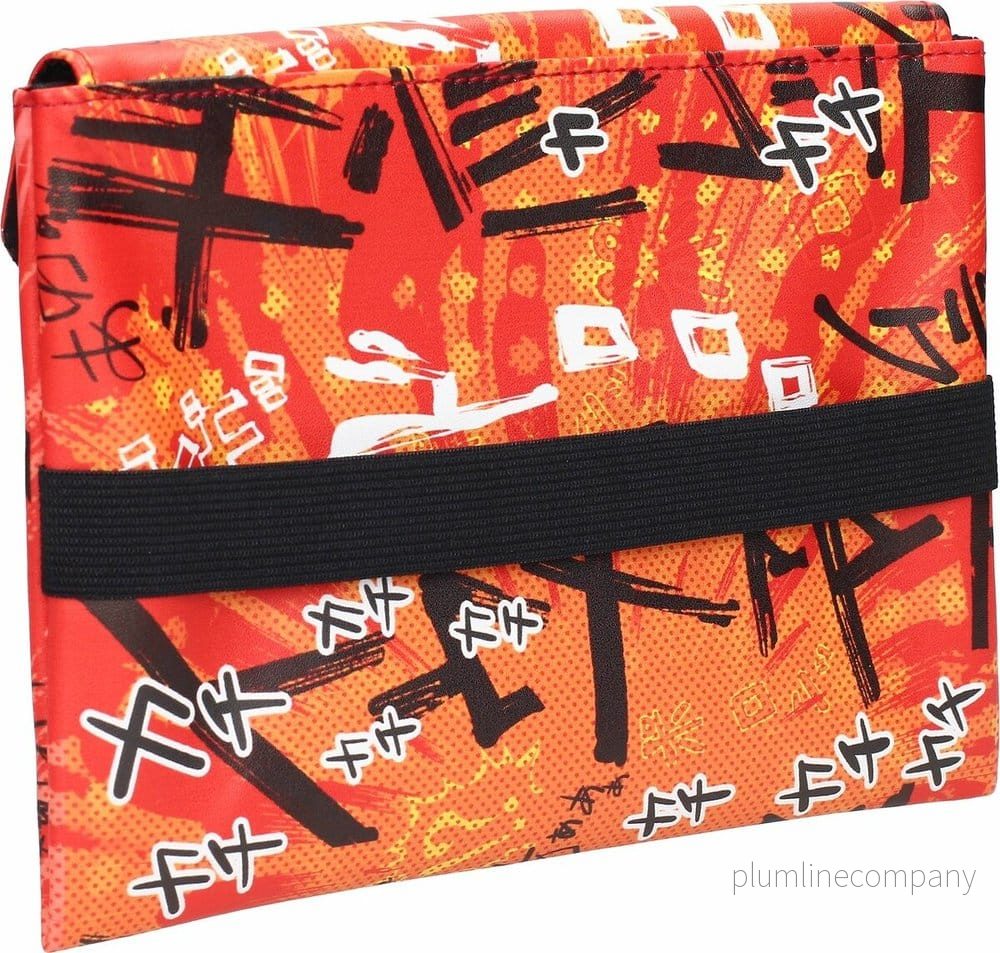 Manganfläkt Uchiwa med Kanji-motiv, 24 cm - Bild 3
