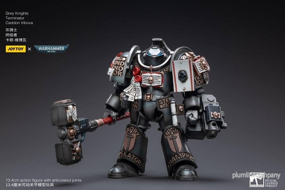 Warhammer 40k Action Figur 1/18 Grey Knights Terminator Caddon Vibova 13 cm - Bild 3