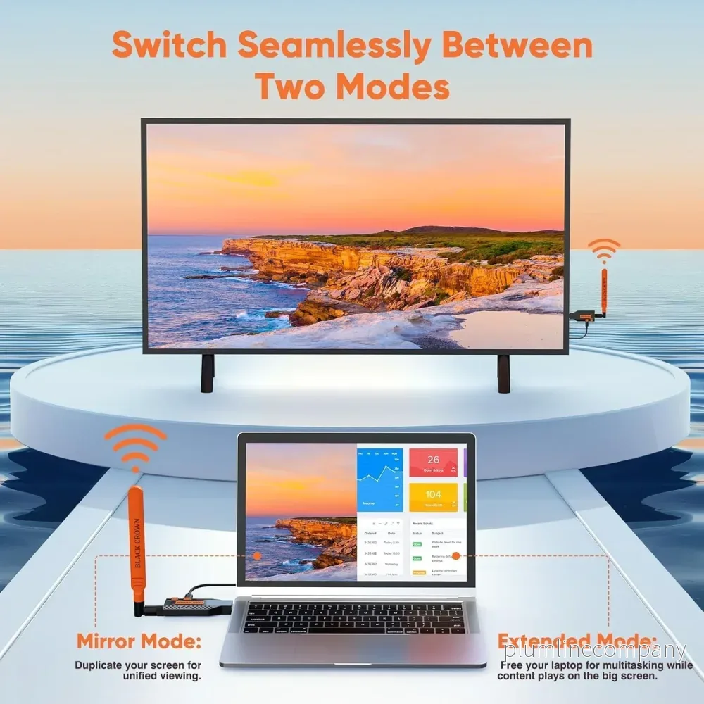 NÖRDIC Trådlös HDMI-förlängare Sändare & Mottagare 150m, 1080P@60Hz Full HD, 5G Plug & Play - Bild 3