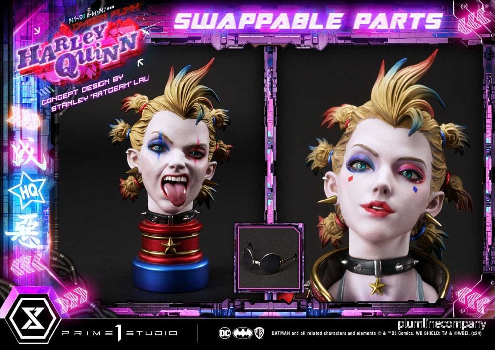 Batman Ultimate Premium Masterline Series Statue Cyberpunk Harley Quinn 60 cm - Bild 3