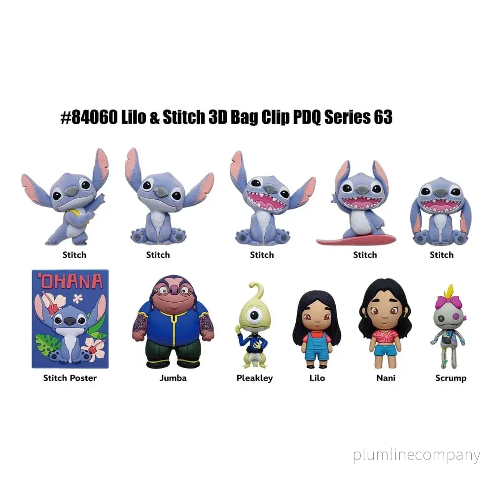 Lilo & Stitch Film 3D Skumväska Clips Serie 1 Display (24) Lilo & Stitch Film 3D Skumväska Clips Serie 1 Display (24)