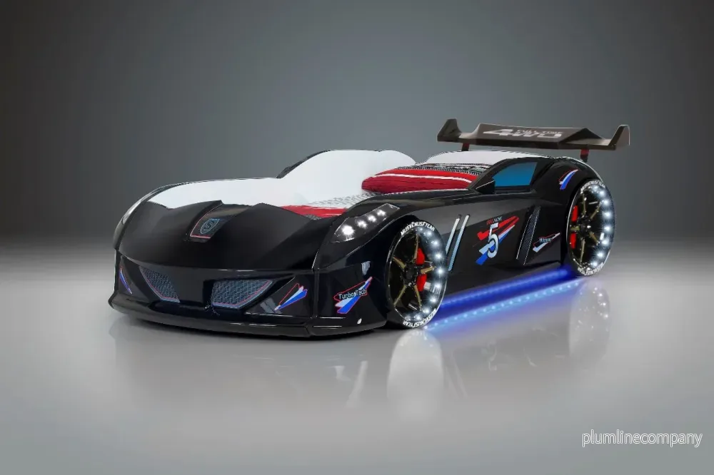 Bilsäng Speedy Boy 7000 Svart - med LJUD och LED LJUS - Bild 2