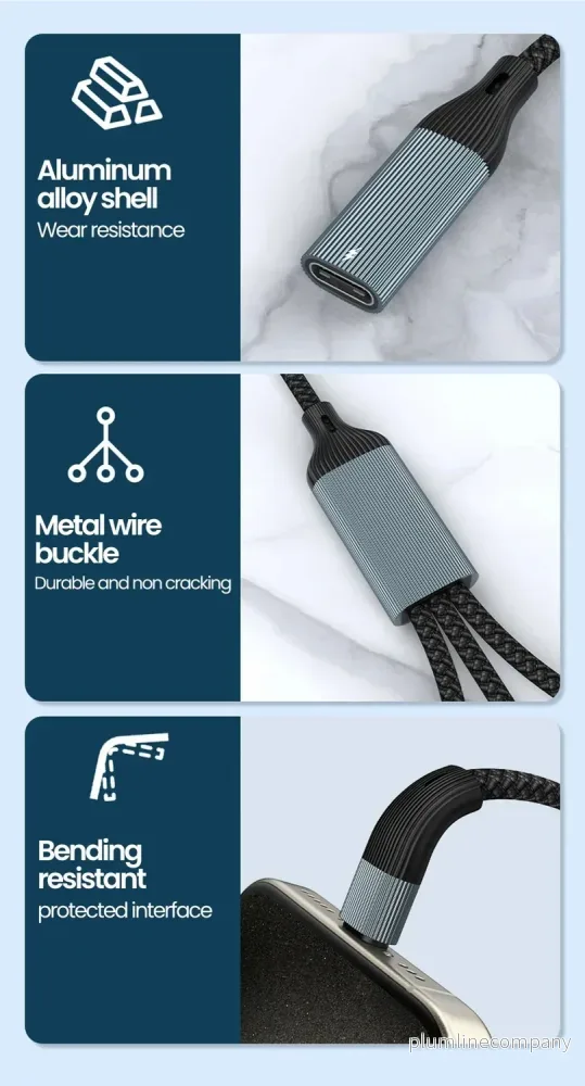 NÖRDIC USB Splitter USB-A till 3xUSB-C - Bild 2