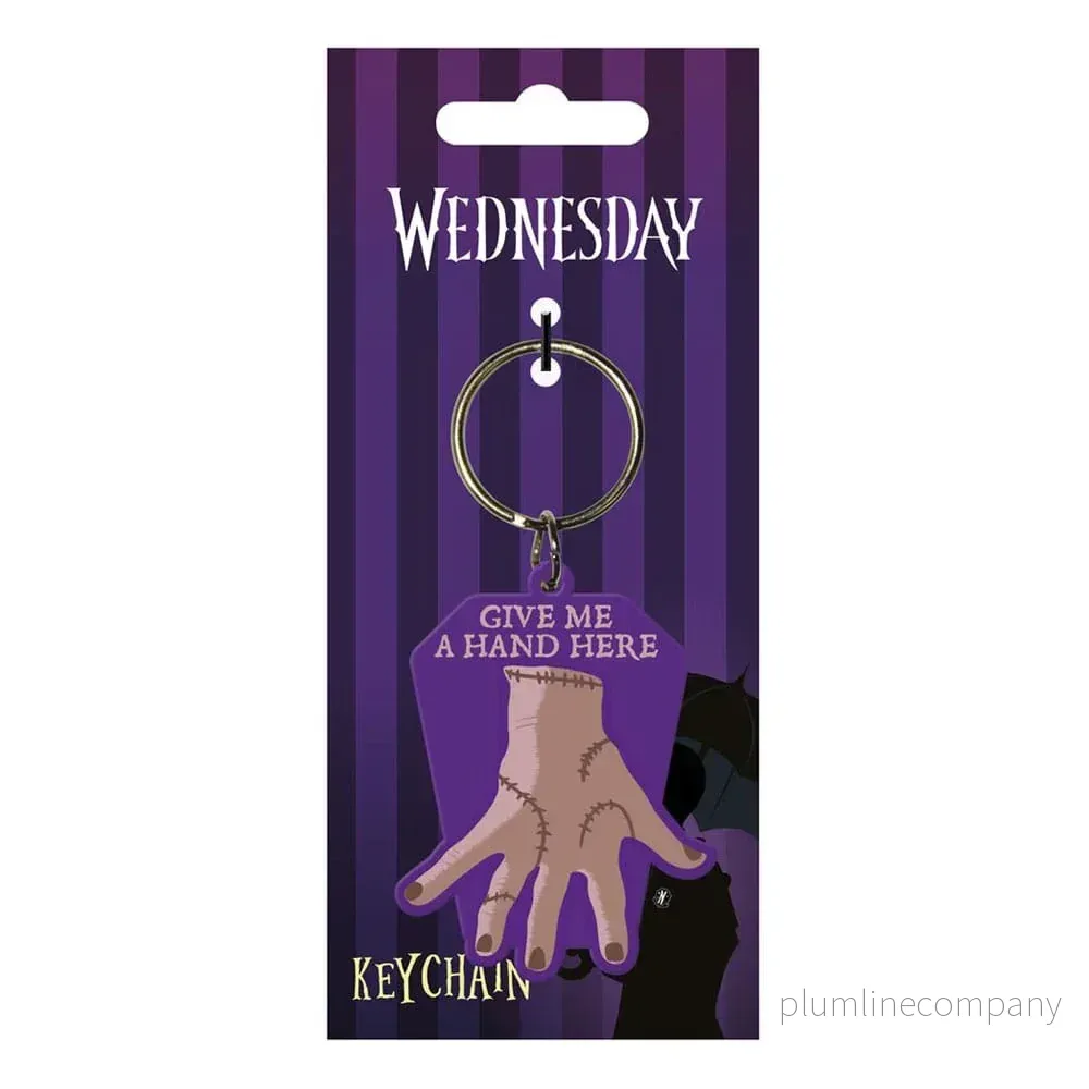 Wednesday Rubber Nyckelring Give Me A Hand