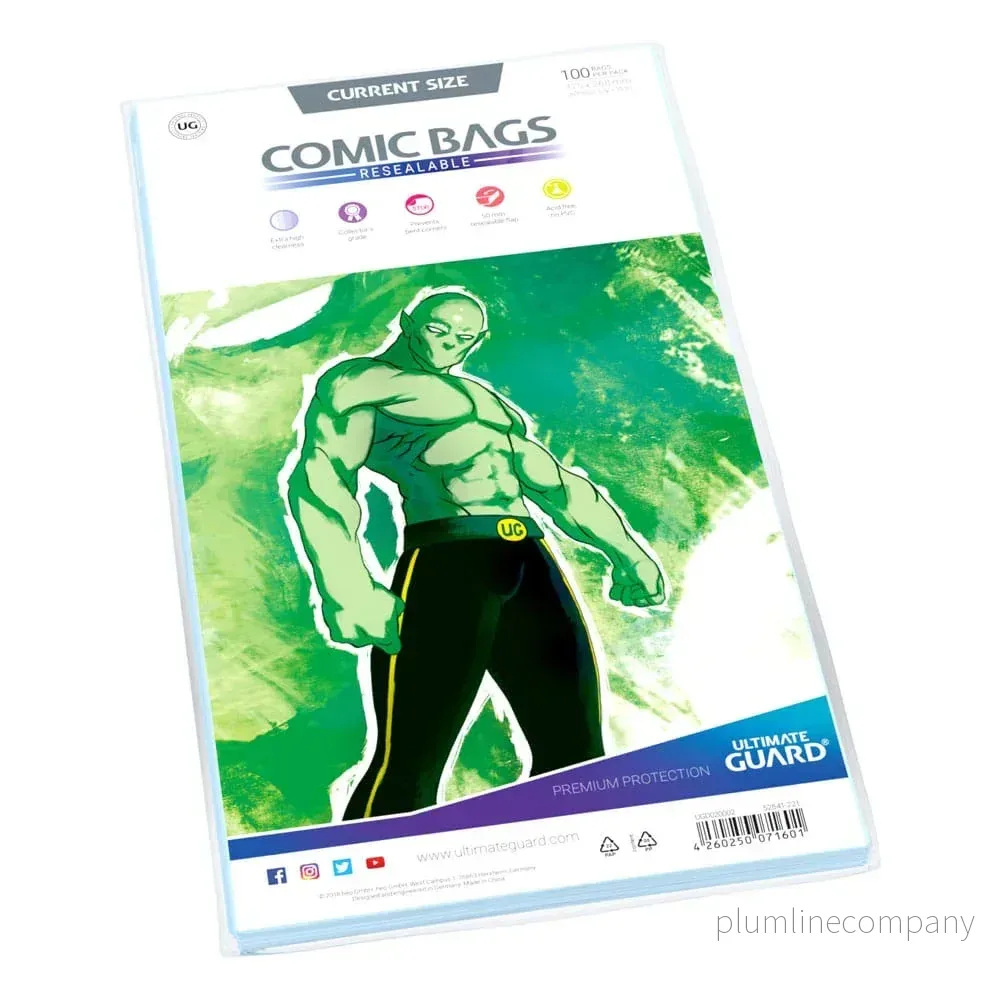 Ultimate Guard Comic Bags Resealable (100) - Current Size - Bild 3
