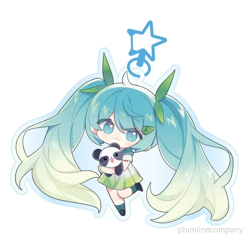 Hatsune Miku Akryl Nyckelring Kawaii Vårtid - Bild 2