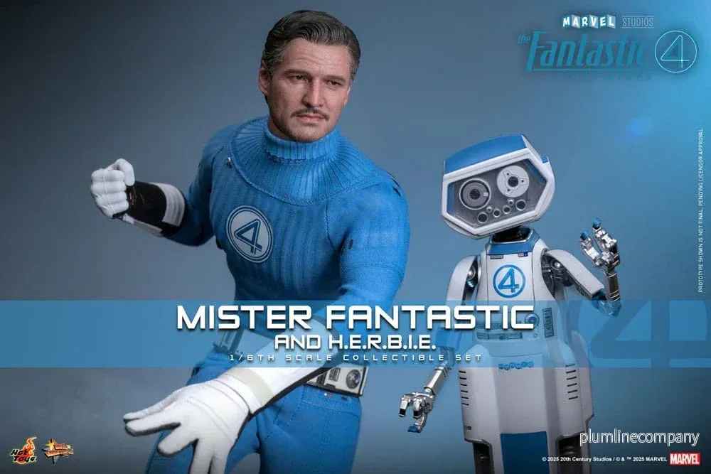The Fantastic Four: First Steps Movie Masterpiece Action Figur 2-Pack 1/6 Mister Fantastic & H.E.R.B.I.E. 30 cm - Bild 3