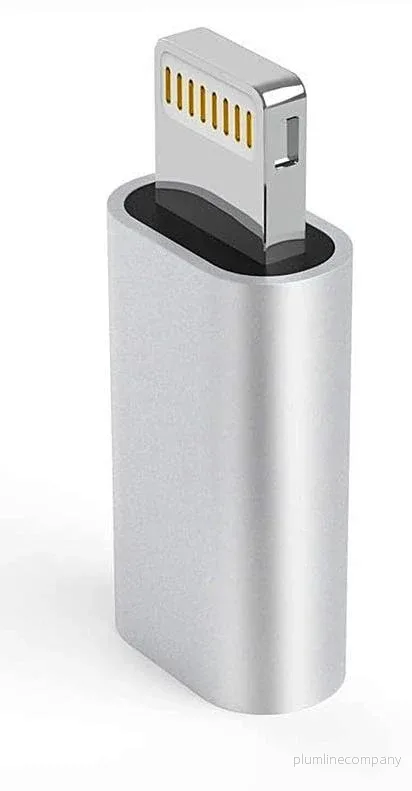 NÖRDIC USBC C hona till Lightning ha (Non MFI) adapter silver - Bild 3