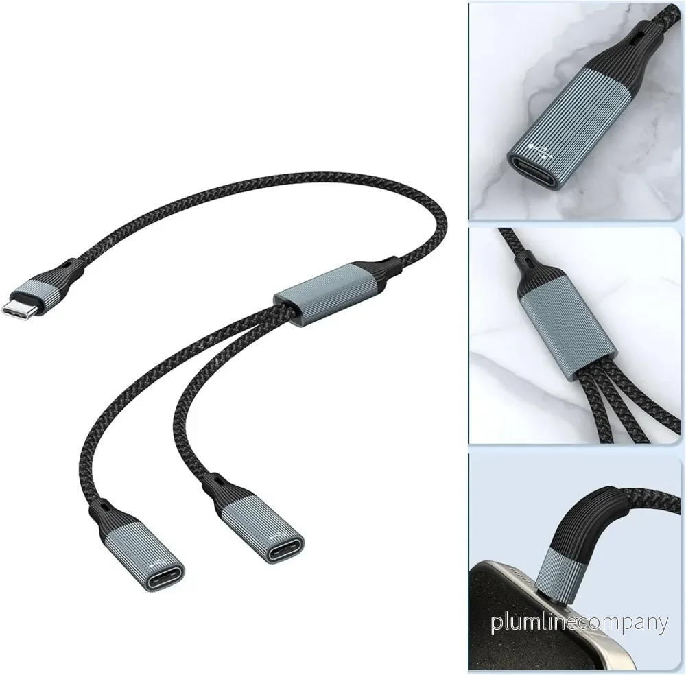 NÖRDIC USB-C Hubb USB-C till 2xUSB-C - Bild 2