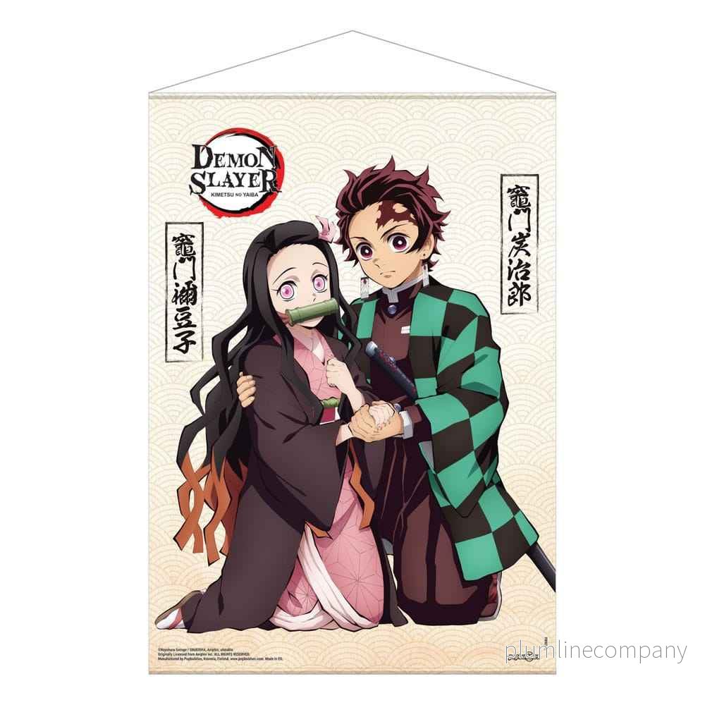 Demon Slayer: Kimetsu no Yaiba Väggscroll Tanjiro & Nezuko Kamado 50 x 70 cm Demon Slayer: Kimetsu no Yaiba Väggscroll Tanjiro & Nezuko Kamado 50 x 70 cm
