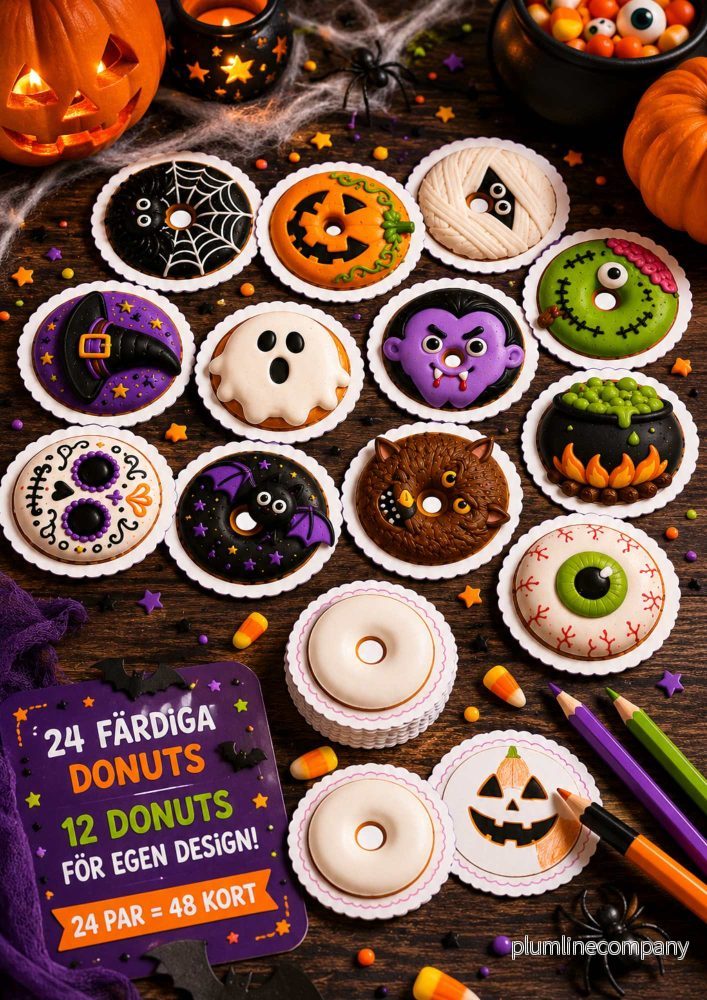 Memory Halloween – skapa, färglägg och spela - Bild 2