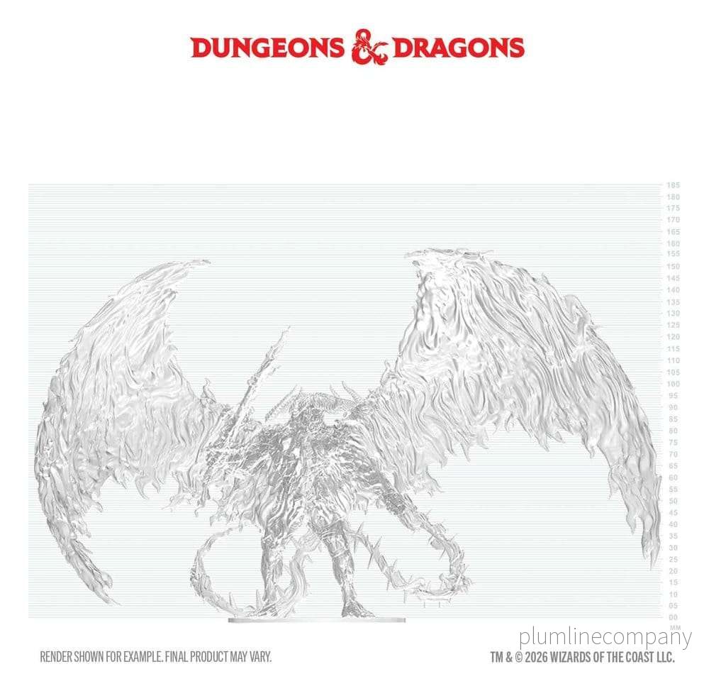 D&D Nolzur's Marvelous Miniatures omålad Balor-figur 20 cm