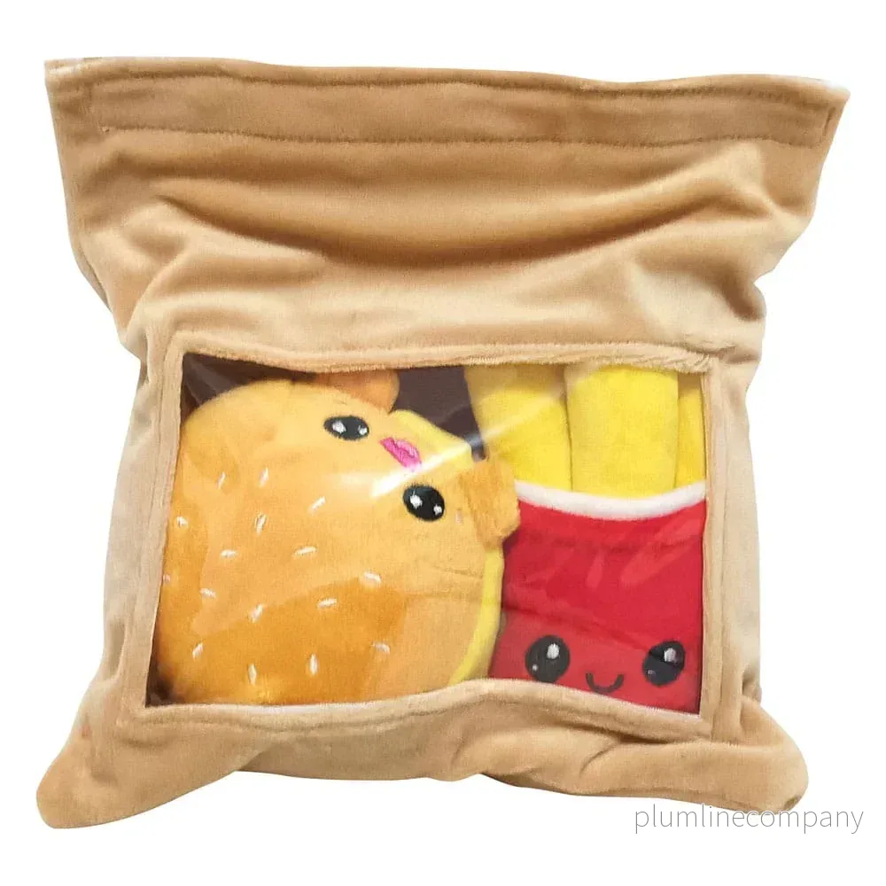 Yummis Together Gosedjur 2 Pack Burger & Fries i Take Away Bag 21 cm Yummis Together Gosedjur 2 Pack Burger & Fries i Take Away Bag 21 cm
