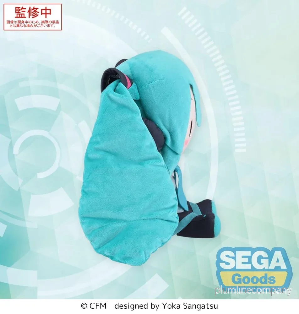 Character Vocal Series 01: Hatsune Miku stort mjukt gosedjur i fuwa petit-stil, 27 cm - Bild 3