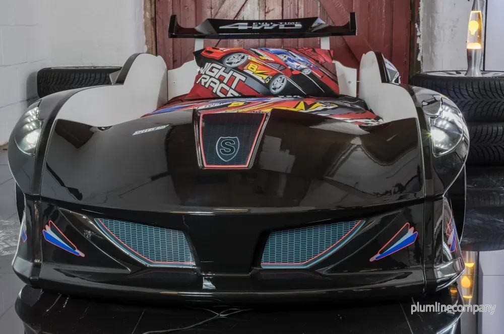 Bilsäng Speedy Boy 7000 Svart - med LJUD och LED LJUS - Bild 3