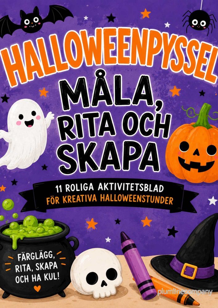 Halloweenpyssel – Måla, rita och skapa
