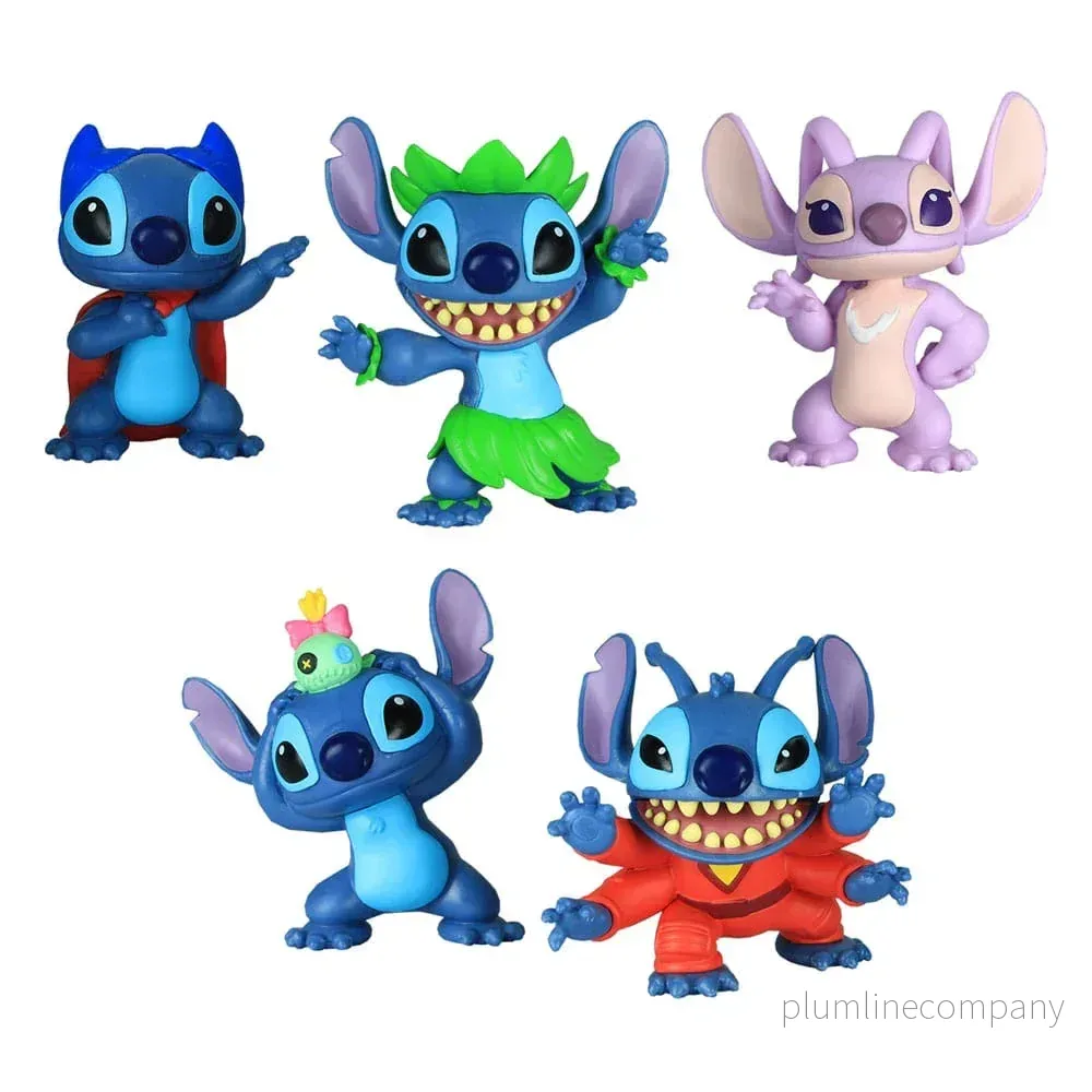 Lilo & Stitch Mini Figur 5-Pack – Samlarfigur Set 7 cm Lilo & Stitch Mini Figur 5-Pack – Samlarfigur Set 7 cm