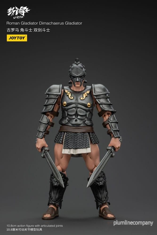 Strife Action Figure 1/18 Romersk Gladiator Dimachaerus 11 cm